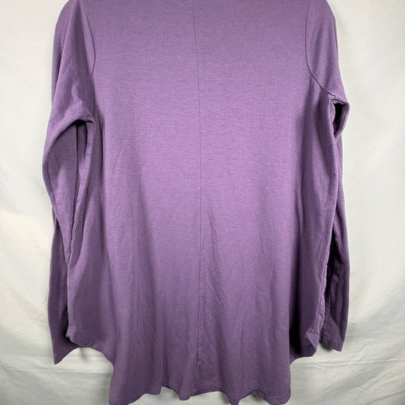 Zenana Premium Purple Long Sleeve Women’s Size M Top - Picture 7 of 10